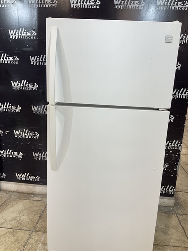 [105224] Kenmore Used Refrigerator Top and Bottom 30x66 (White) 