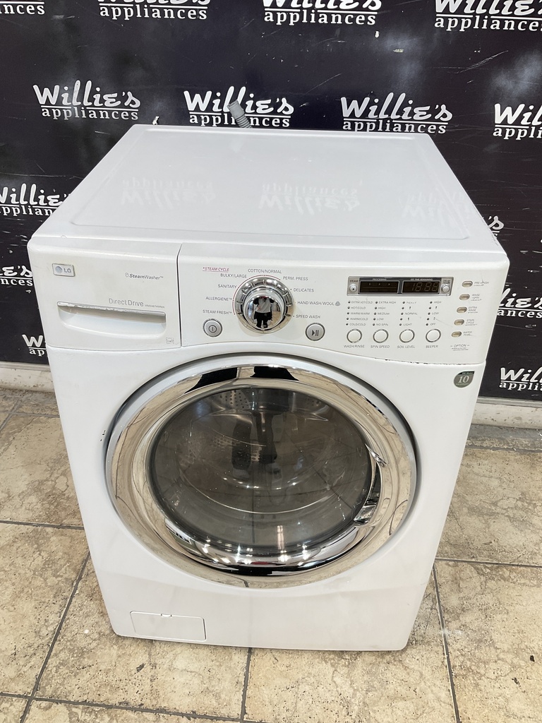 Lg Used Washer front-load 27inches (white) 