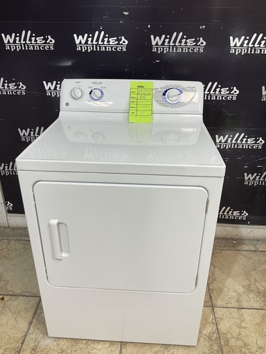 [105237] Ge Used Electric Dryer 220volts (30 AMP) {4 prong} (White) 