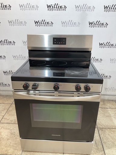 [105271] Frigidaire Used Electric Stove 220volts (40/50 AMP) 30inches {4 prong} (Stainless steel) 