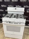 Ge Used Natural Gas Stove 30inches (white) 