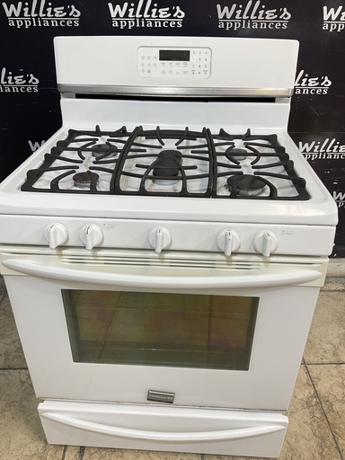 [105258] Frigidaire Used Natural Gas Stove 30inches (White) 