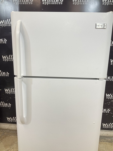 [105284] Frigidaire Used Refrigerator Top and Bottom 30x66 1/2” (White) 