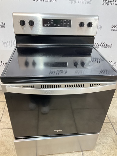 [105362] Whirlpool Used Electric Stove 220volts (40/50 AMP) 30inches {no cord} (Stainless Steel) 