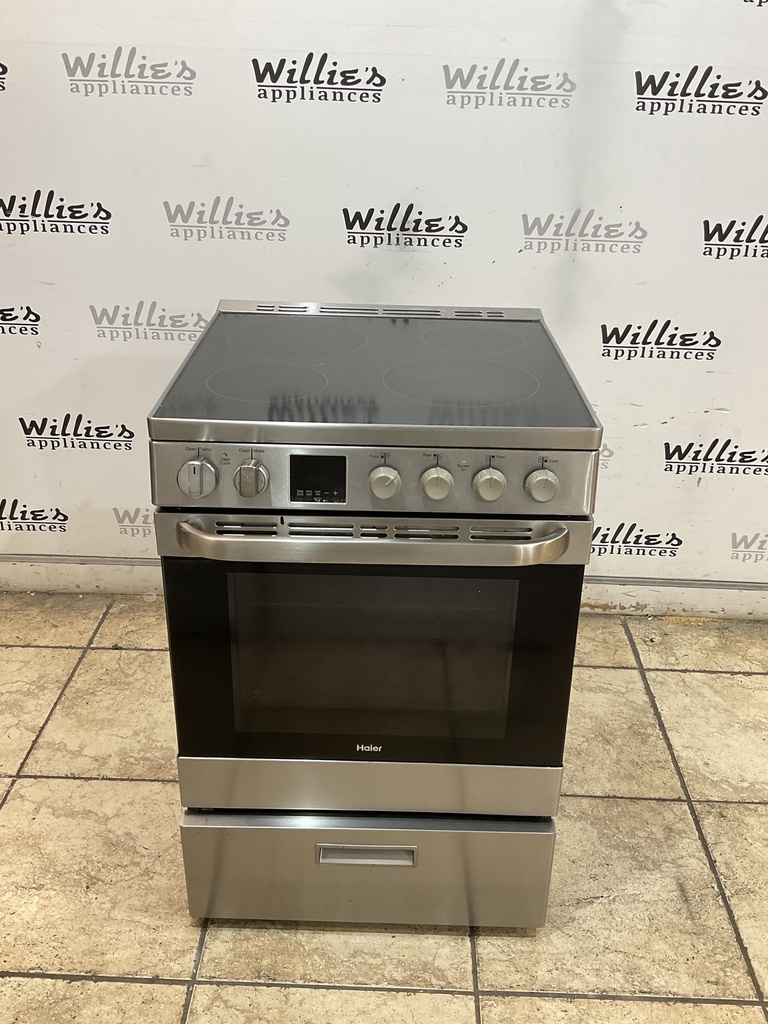 Haier Used Electric Stove 220volts (40/50 AMP) 24Inches (Stainless Steel) 