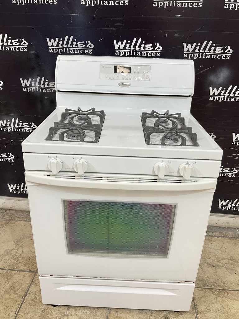 Whirlpool Used Natural Gas Stove 30inches (White) 
