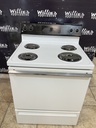 Ge Used Electric Stove 220volts (40/50 AMP) 30inches {no cord} (White/Black) 