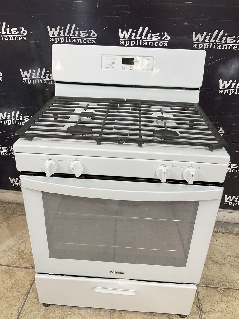 Whirlpool Used Natural Gas Stove 30inches (White) 