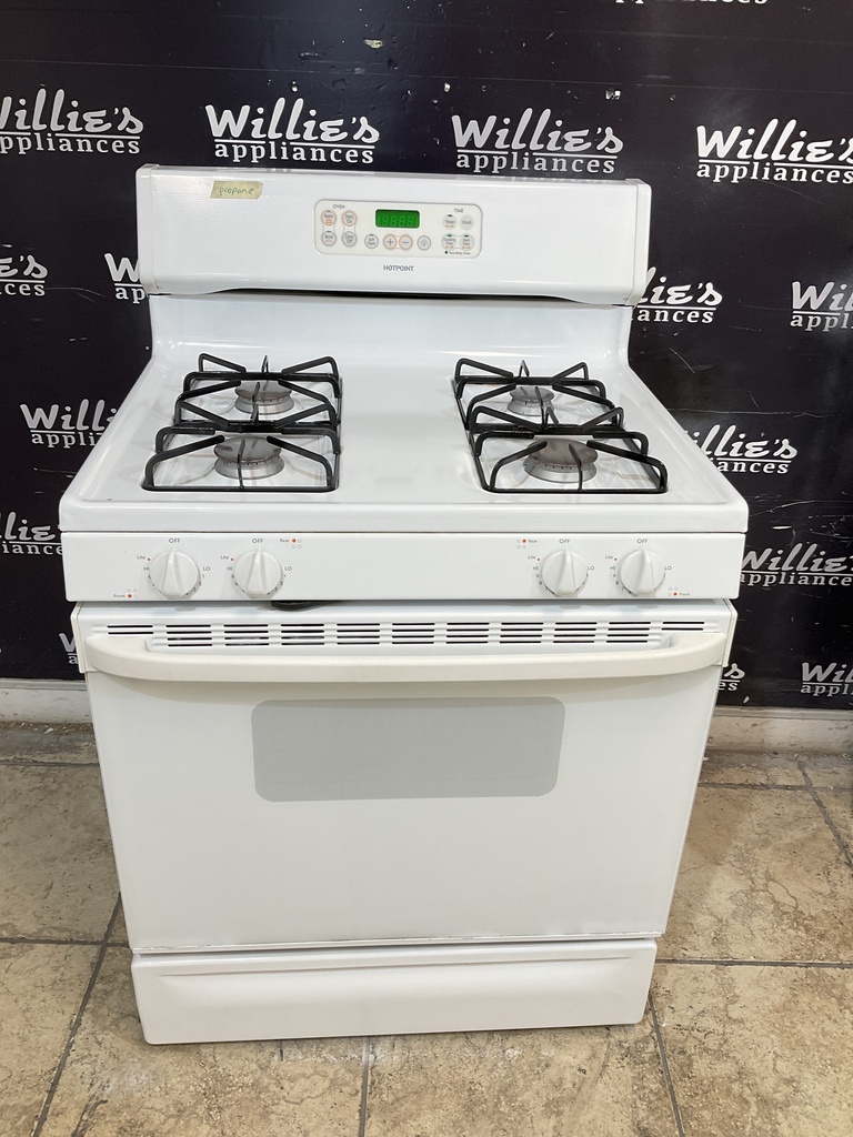 Hotpoint Used Gas Propane Stove 30inches (White) 
