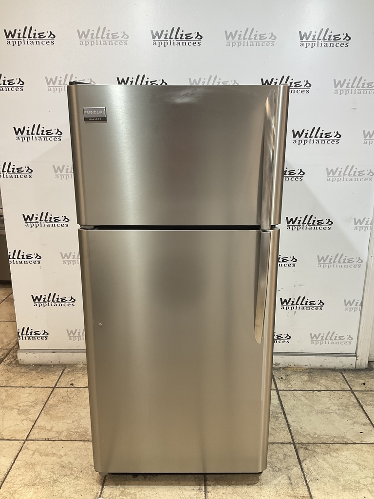 Frigidaire Used Refrigerator Top and Bottom 30x66 (Stainless Steel) 