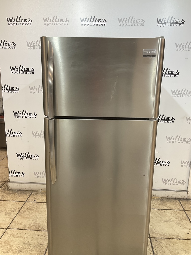 Frigidaire Used Refrigerator Top and Bottom 30x66 (Stainless Steel) 