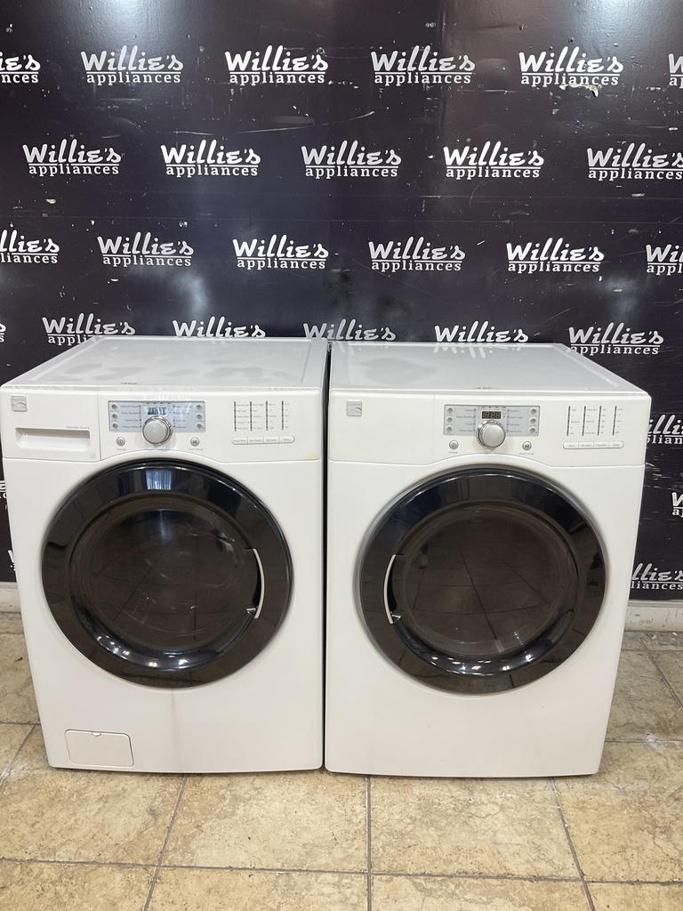 Kenmore Used Electric Set Washer/Dryer 220volts (30 AMP) 27inches {3 prong} (White) 
