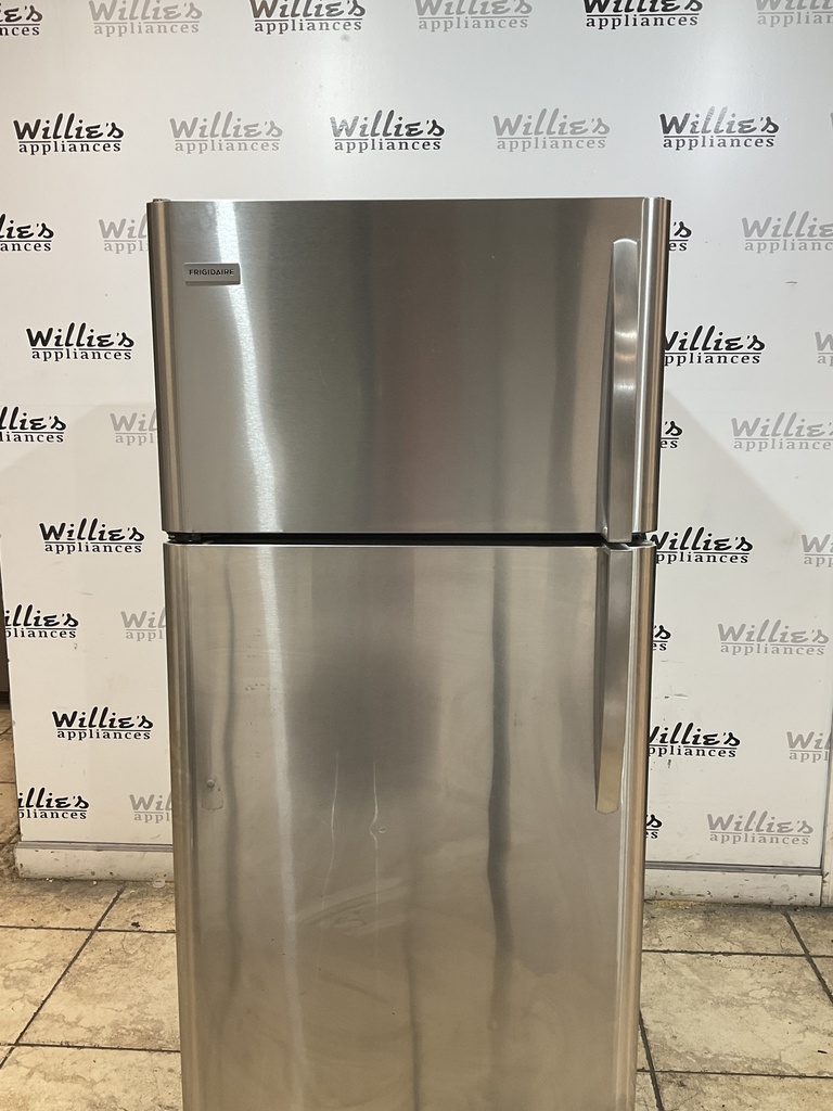 Frigidaire Used Refrigerator Top and Bottom 30x66 (stainless steel) 