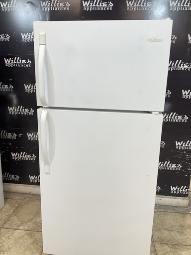 [105408] Frigidaire Used Refrigerator Top and Bottom 30x66 (white)