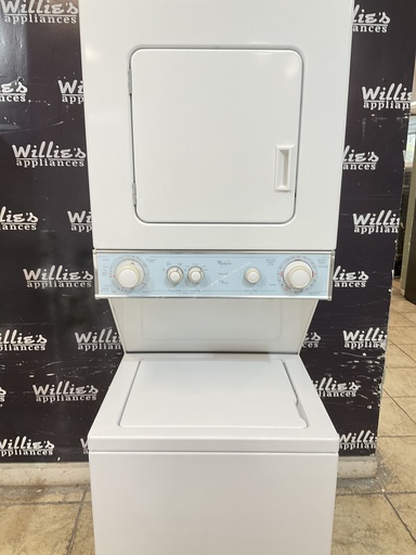 [105433] Whirlpool Used Electric Unit Stackable 220volts (30 AMP) 24x71 {no cord} (white)