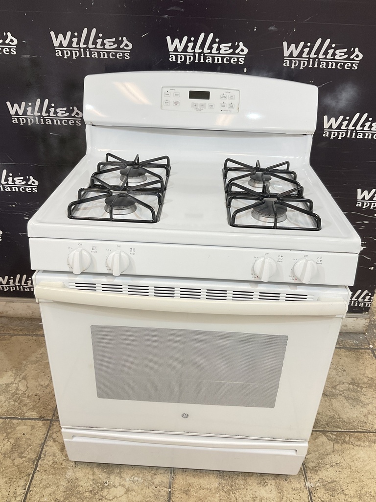 Ge Used Natural Gas Stove 30inches (White) 