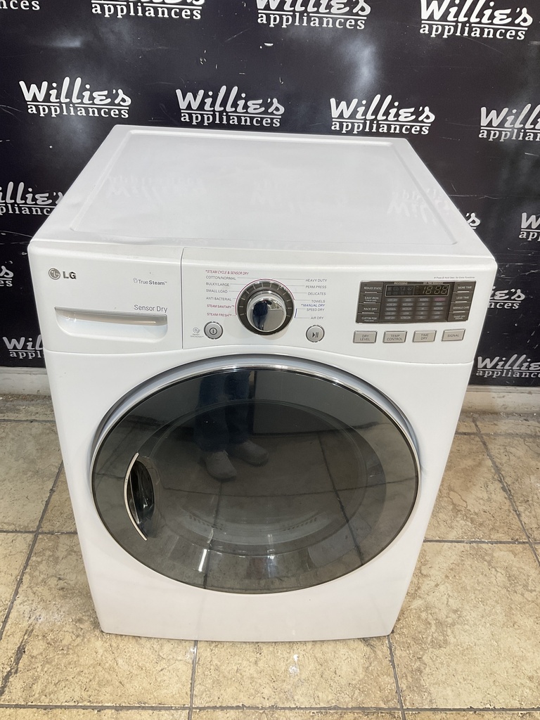 Lg Used Electric Dryer 220volts (30 AMP) 27inches {4 prong} (White) 