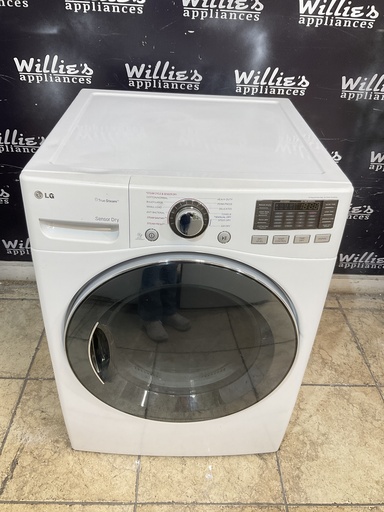 [105436] Lg Used Electric Dryer 220volts (30 AMP) 27inches {4 prong} (White) 