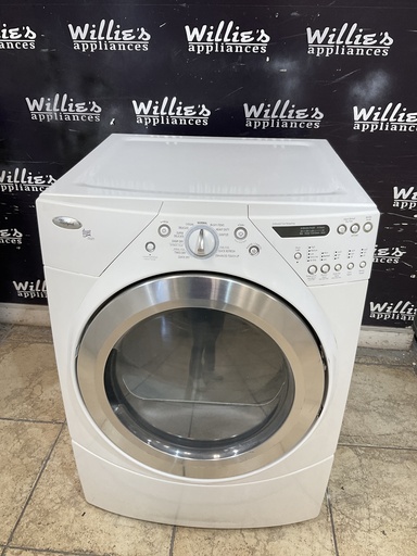 [105448] Whirlpool Used Electric Dryer 220volts (30 AMP) 27inches {3 prong} (white) 