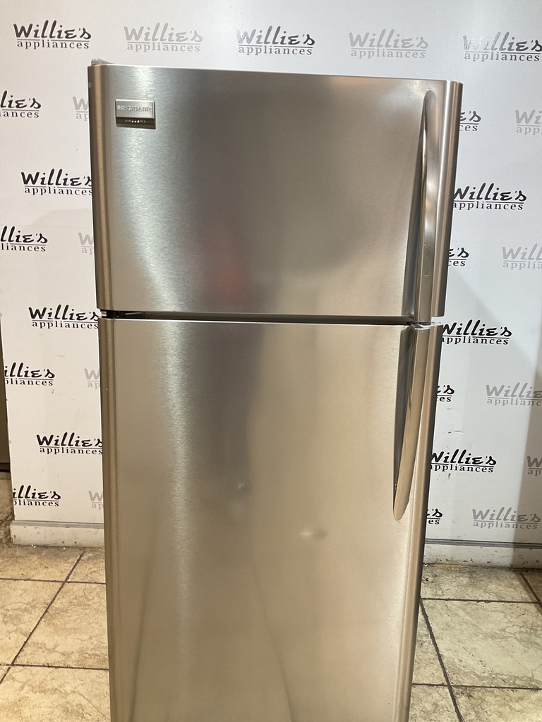 Frigidaire Used Refrigerator Top and Bottom 30x66 (Stainless Steel) 