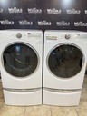 Whirlpool Used Electric Set Washer/Dryer Front-load 220volts (30 AMP) 27inches {3 prong} (White) 