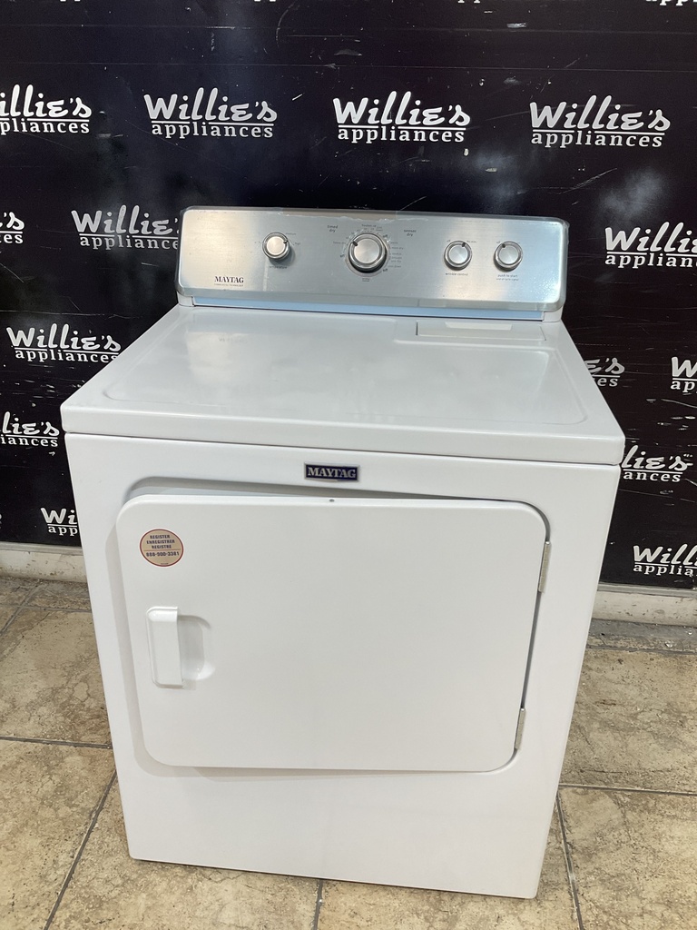 Maytag Used Electric Dryer 220volts (30 AMP) 29inches {3 prong} (White) 