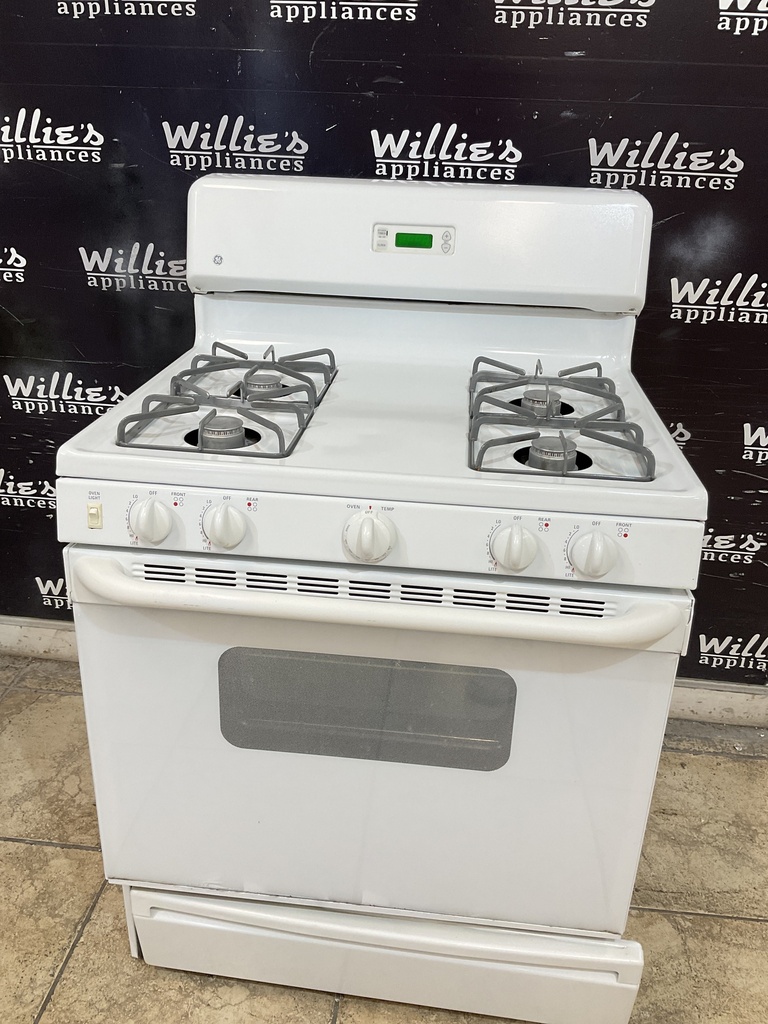 Ge Used Natural Gas Stove 30inches (White) 