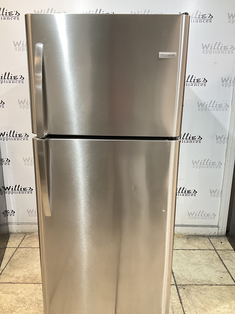 Frigidaire Used Refrigerator Top and Bottom 30x69 (Stainless Steel) 
