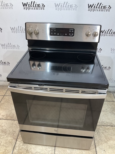 [105510] Ge Used Electric Stove 220volts (40/50 AMP) 30inches {3 prong} (Stainless steel) 
