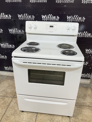 [105498] Frigidaire Used Electric Stove 220volts (40/50AMP) 30inches {no cord} (White) 