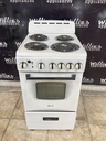 Avanti Used Electric Stove 220volts (40/50 AMP) 19 1/2” inches {no cord} (white) 