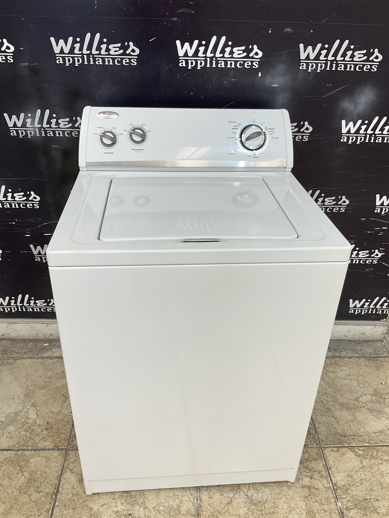 Whirlpool Used Washer Top and Dryer 27inches (White)