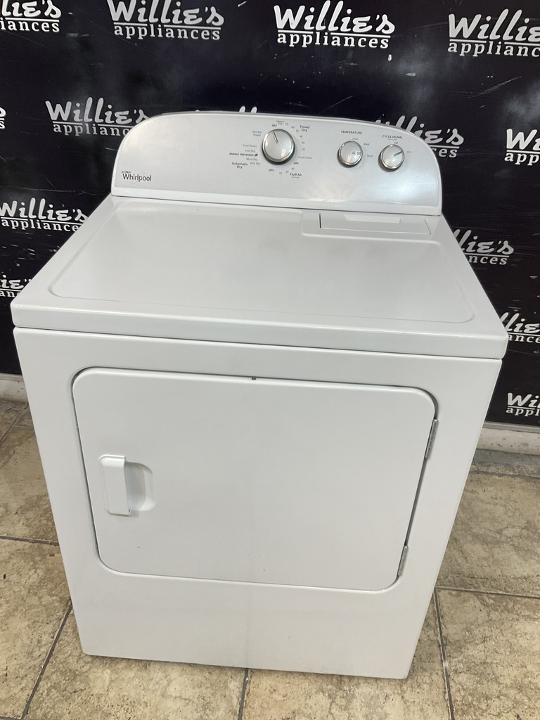 Whirlpool Used Electric Dryer 220volts (30 AMP) 29inches {3 prong} (white) 