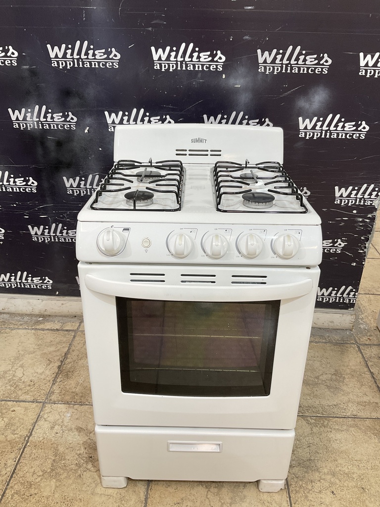Summit Used Natural Gas Stove 24inches (White) 