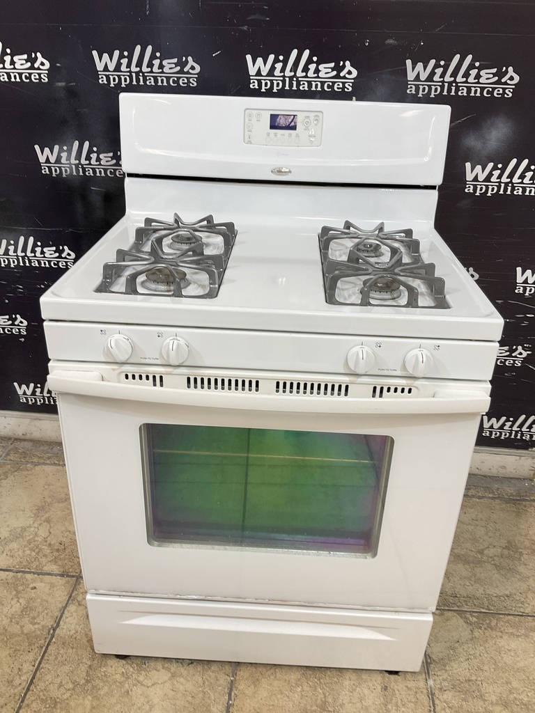 Whirlpool Used Natural Gas Stove 30inches (White) 