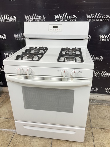 [105593] Frigidaire Used Natural Gas Stove 30inches (White) 
