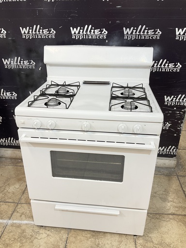 [105598] Frigidaire Used Natural Gas Stove 30inches (White) 