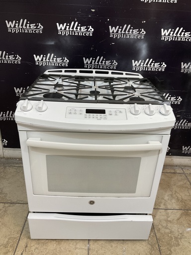 [105594] Ge Used Natural Gas Stove 30inches (White) 