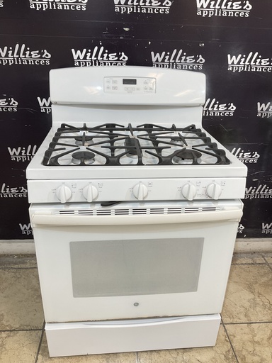 [105595] Ge Used Natural Gas Stove 30inches (White) 