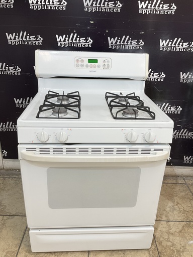 [105586] Hotpoint Used Natural Gas Stove 30inches (White) 