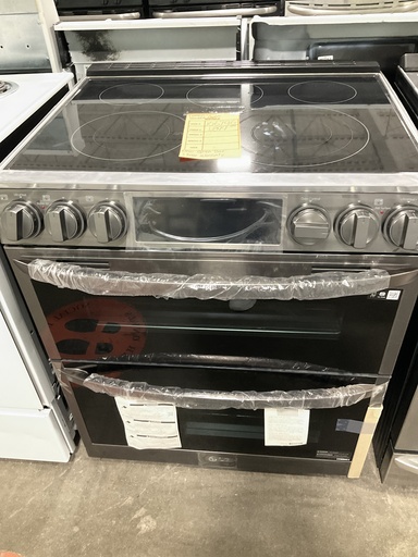 [106796] Lg New Open Box Electric Stove 220volts (40/50 AMP) {no cord} 30inches (Black Stainless) 