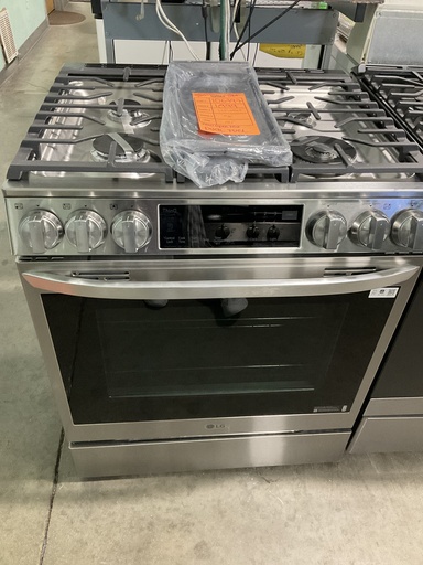 [106797] Lg New Open Box Dual Fuel 220volts+Gas Stove 30inches (Stainless Steel)