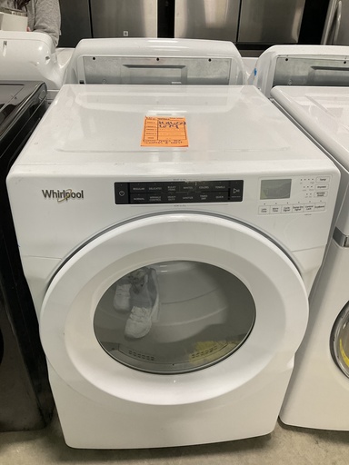 [101654] Whirlpool New Open Box Electric Dryer 220volts (30 AMP) 27inches {no cord} (White)