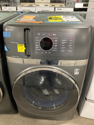 [106710] Ge New Open Box Washer Front-load 28inches (Carbon Graphite) 