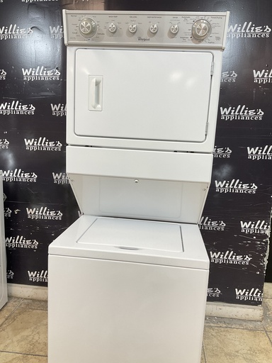 [105613] Whirlpool Used Natural Gas Unit Stackable 27x72 1/2” (White) 