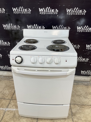 [105656] Hotpoint Used Electric Stove 220volts (40/50 AMP) 24inches {no cord} (White) 