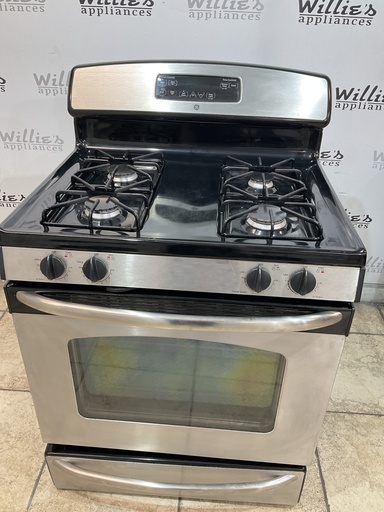 [105665] Ge Used Natural Gas Stove 30inches (Stainless Steel) 