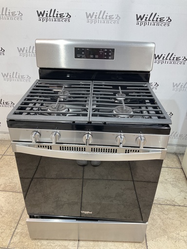 [105652] Whirlpool Used Natural Gas Stove 30inches (Stainless Steel) 