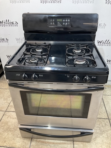 [105658] Frigidaire Used Natural Gas Stove 30inches (Stainless Steel) 