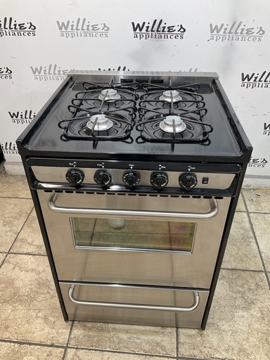 [105666] Frigidaire Used Natural Gas Stove 24inches (Stainless Steel) 